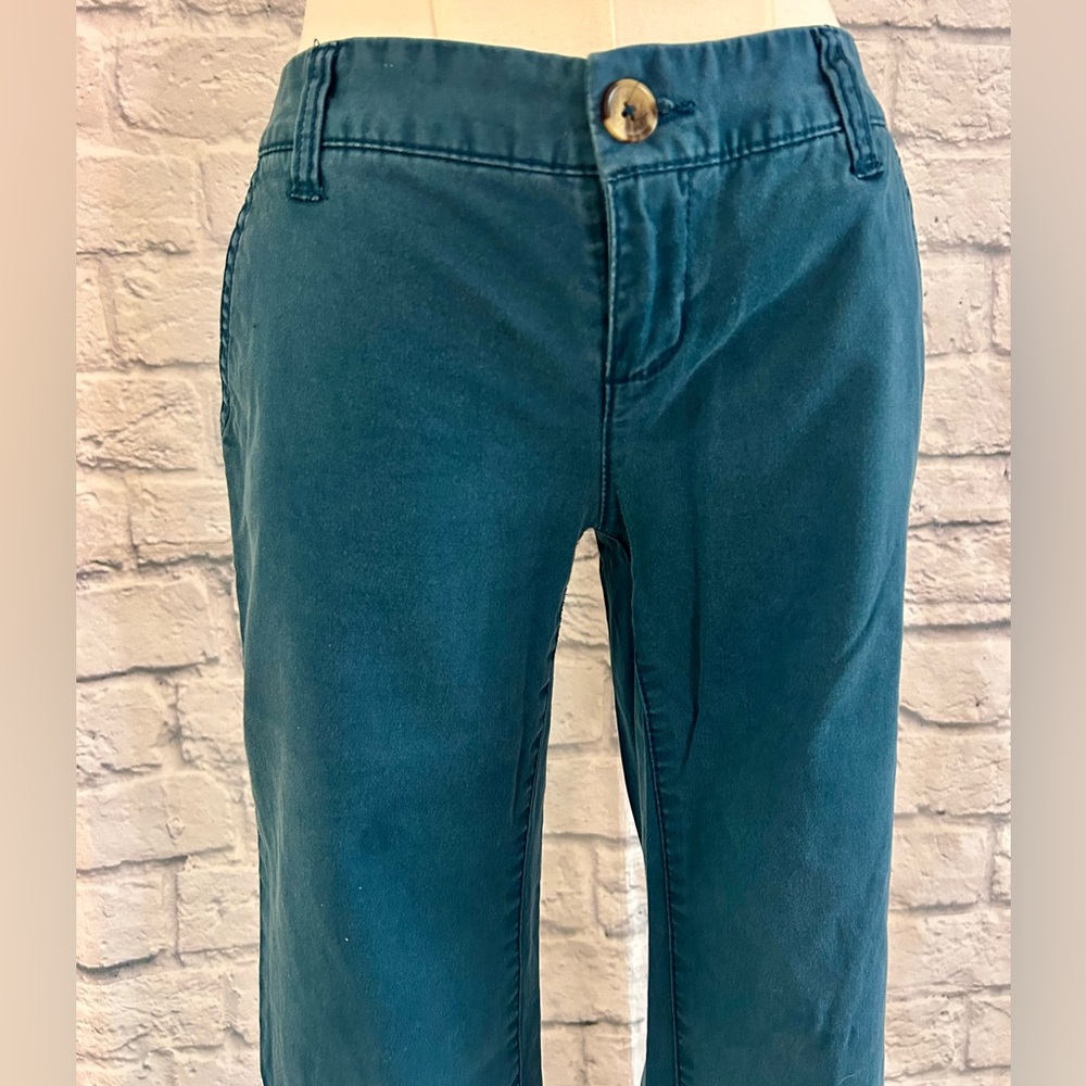 Mossimo Supply Co. Teal Bootcut Pants Jeans Pockets Academia Hipster Geek Chic - Picture 3 of 11
